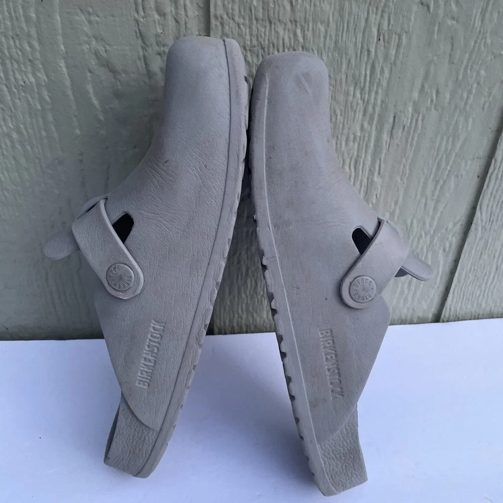 Birkenstock Boston Essentials Clog W8/ M6 Gray EVA Lightweight outdoor Gardening